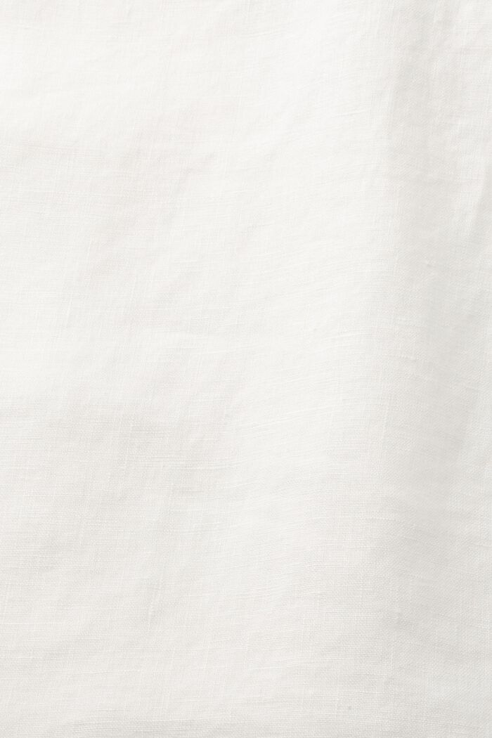 Woven linen blouse, OFF WHITE, detail image number 5