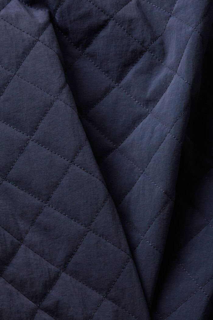 Biker-style quilted jacket, NAVY, detail image number 4