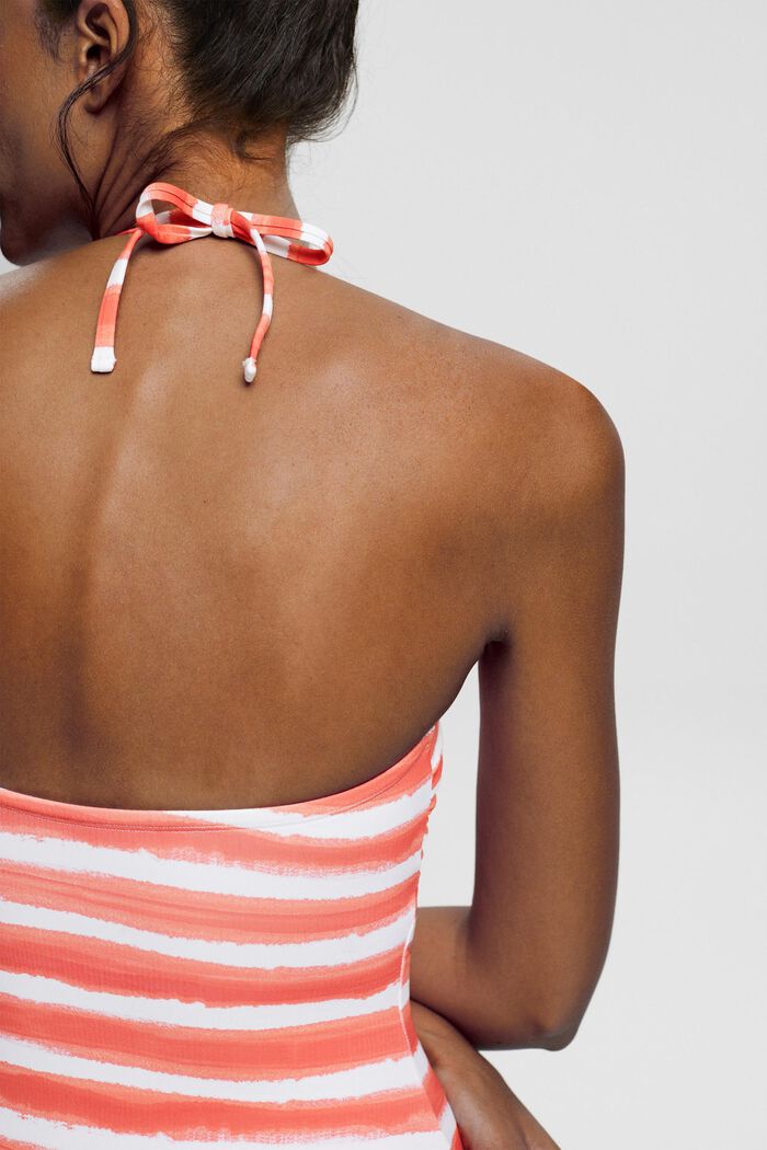 Striped swimsuit, CORAL, detail image number 3