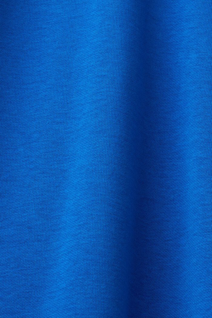 Sweatshirt with logo stitching, BRIGHT BLUE, detail image number 5