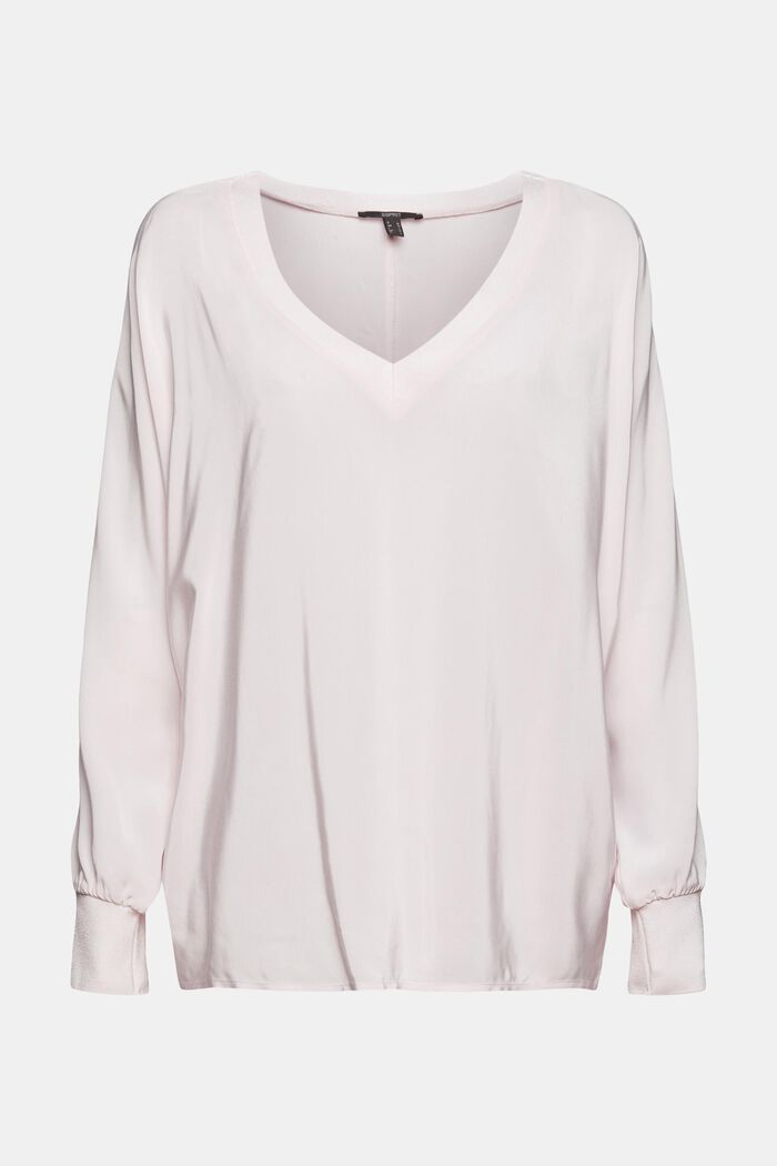 Oversized blouse with LENZING™ ECOVERO™, LIGHT PINK, detail image number 2