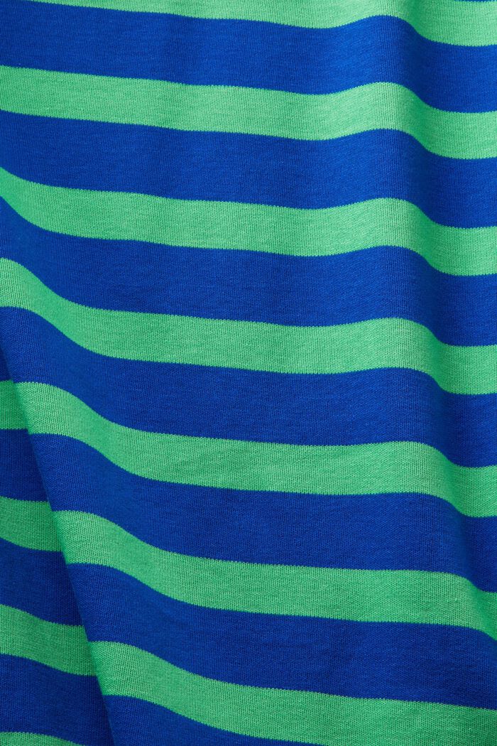 Striped Padded T-Shirt Dress, BRIGHT BLUE, detail image number 4