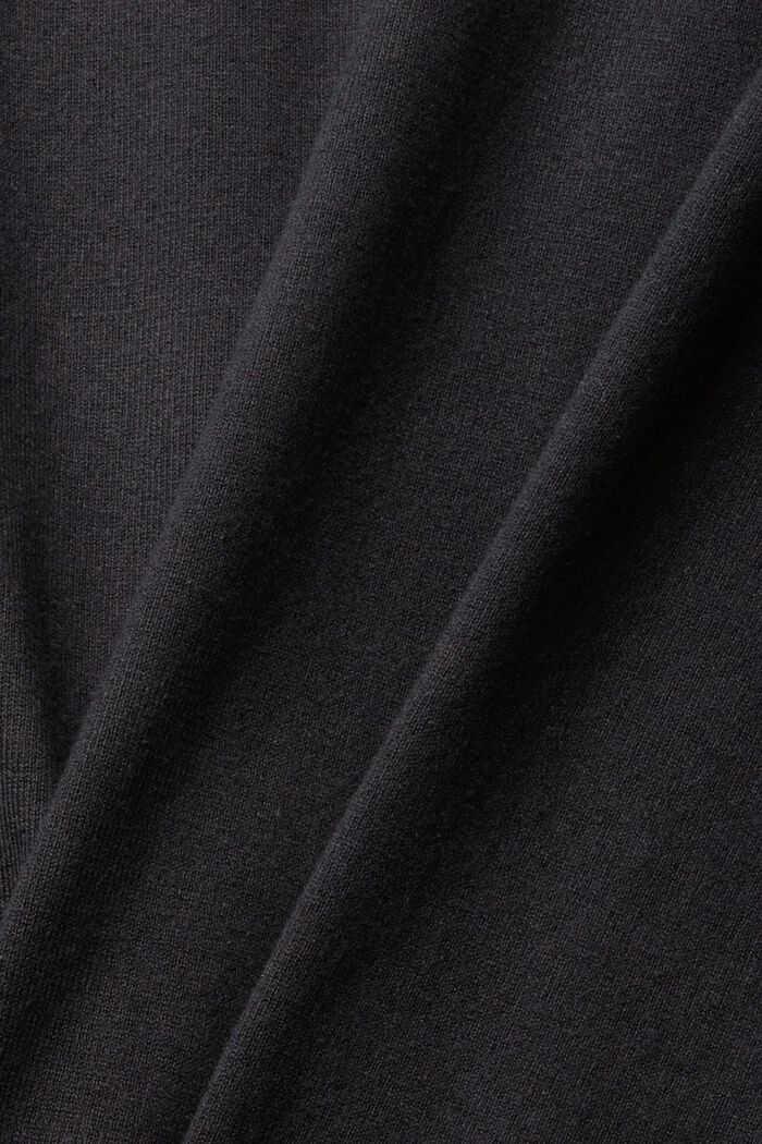 Knee-length knitted dress, BLACK, detail image number 1
