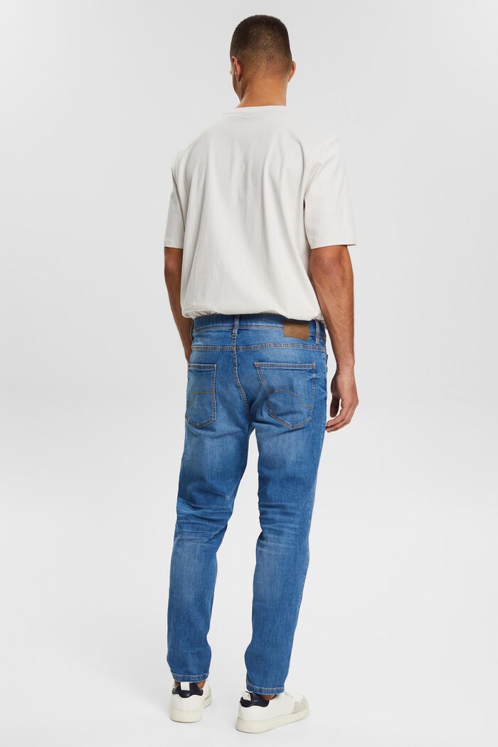 Cotton jeans, BLUE LIGHT WASHED, detail image number 4