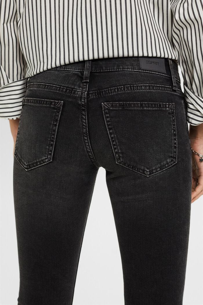 Low Skinny Jeans, BLACK DARK WASHED, detail image number 4