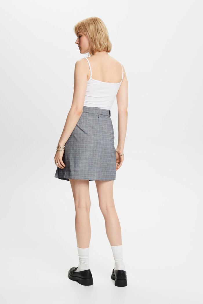 Mix & Match: Pleated and checked mini skirt, PETROL BLUE, detail image number 3