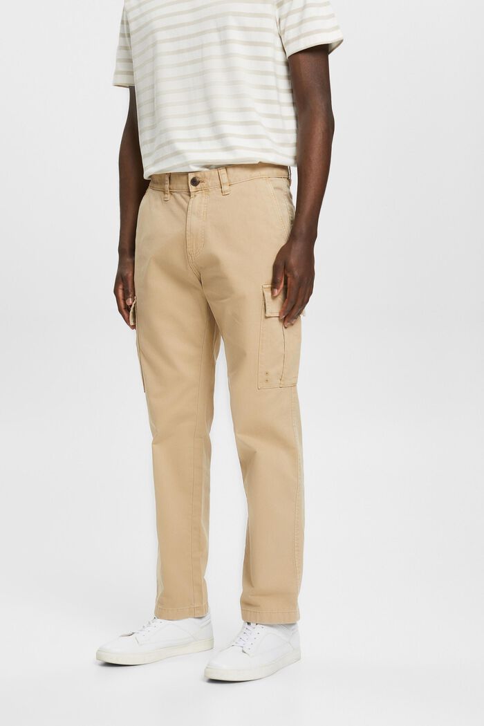 Cargo trousers, LIGHT BEIGE, detail image number 0