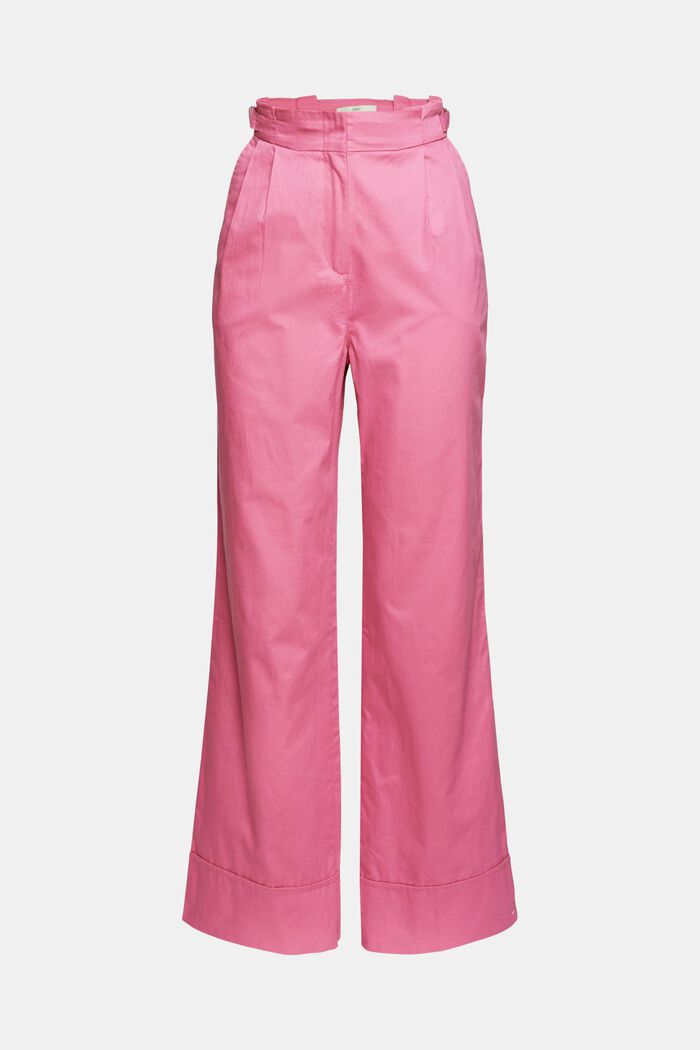 Wide leg trousers, PINK, overview