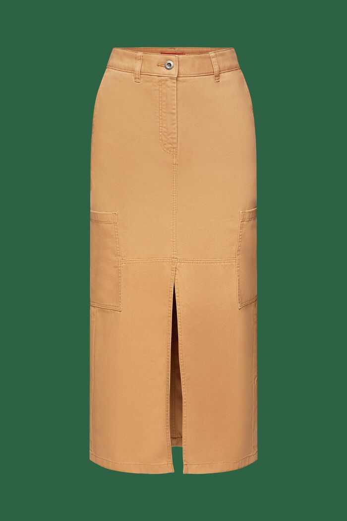 Cargo Midi Skirt, CARAMEL, detail image number 5