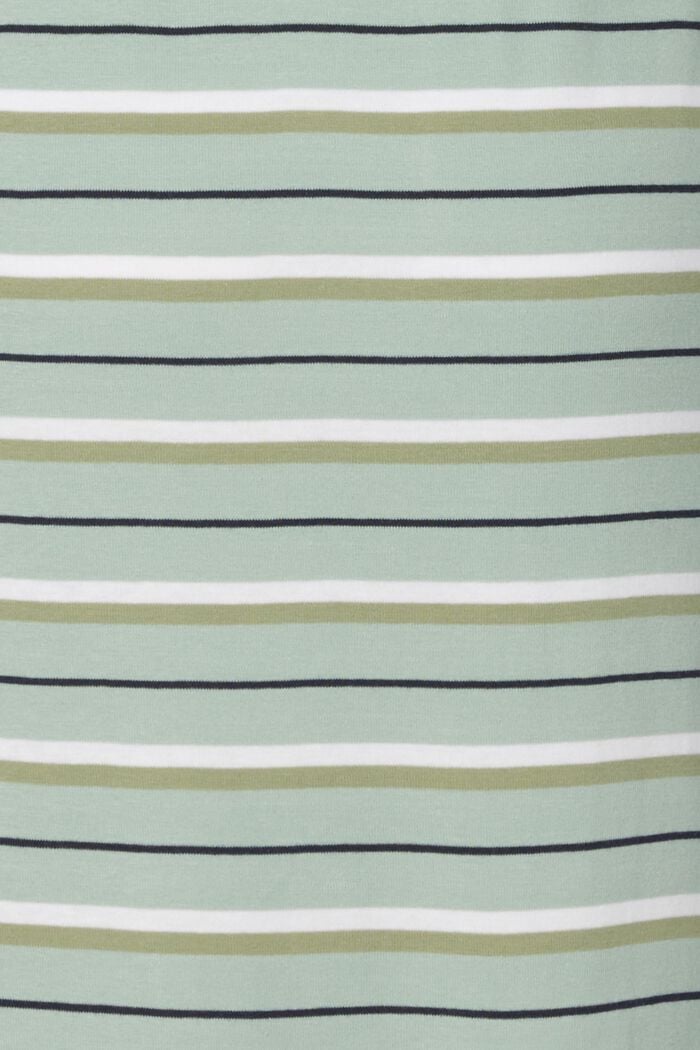 Striped jersey dress, made of organic cotton, FROSTY GREEN, detail image number 3