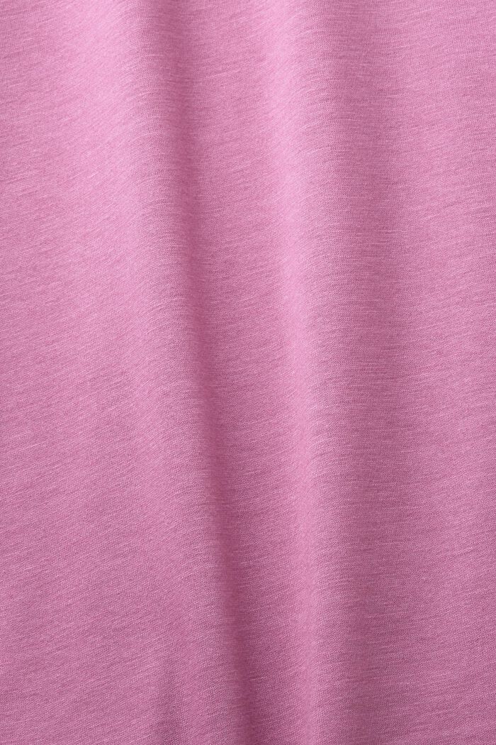 T-shirt with burn-out pattern, VIOLET, detail image number 4