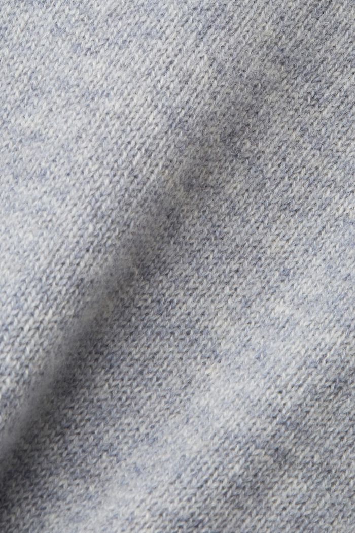 Cashmere Turtleneck Sweater, LIGHT GREY, detail image number 5