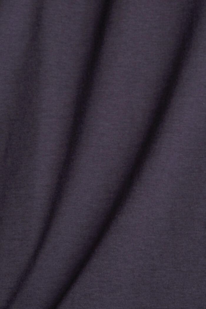 Containing TENCEL™: Top with broderie anglaise, ANTHRACITE, detail image number 4