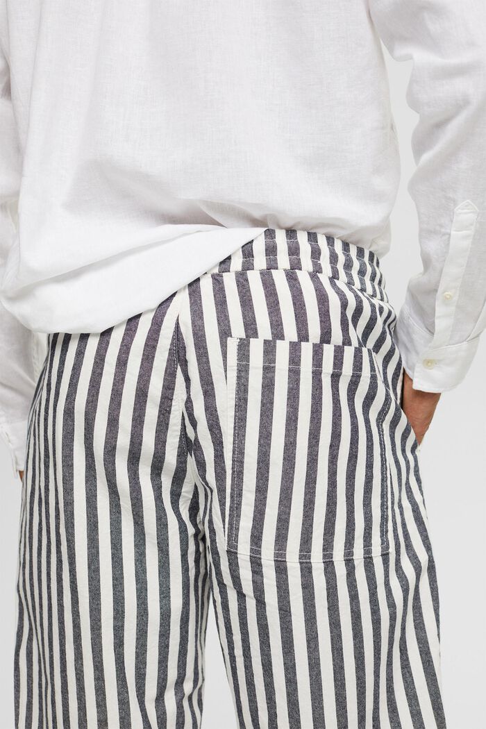 Shorts with striped pattern, NAVY, detail image number 5