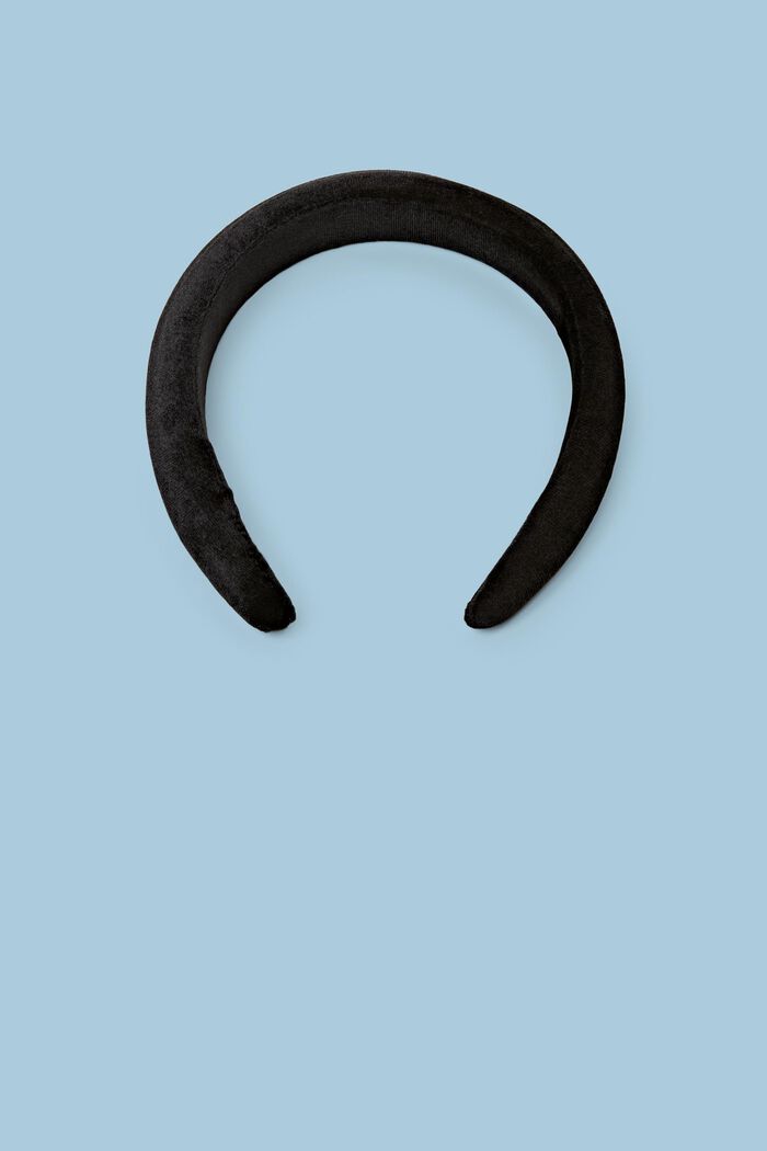 Velvet Headband, BLACK, detail image number 0
