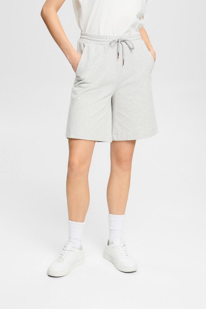 Sweat shorts made of organic cotton, LIGHT GREY, detail image number 0