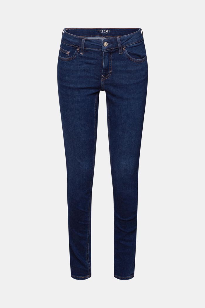 Skinny Mid-Rise Jeans, BLUE LIGHT WASHED, detail image number 6