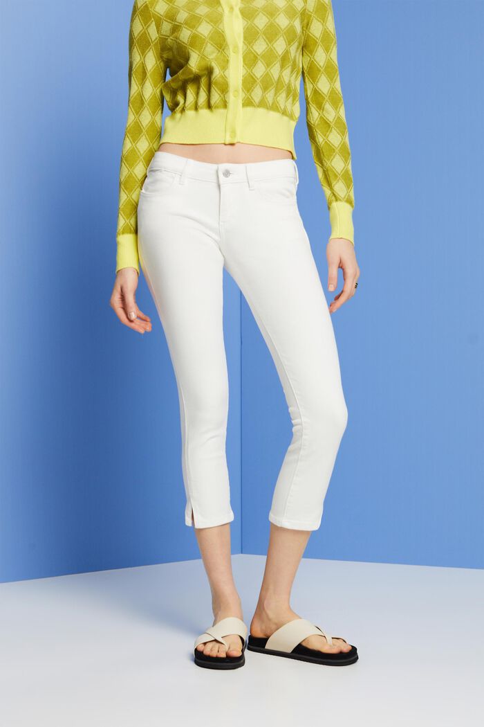 Capri jeans, WHITE, detail image number 0