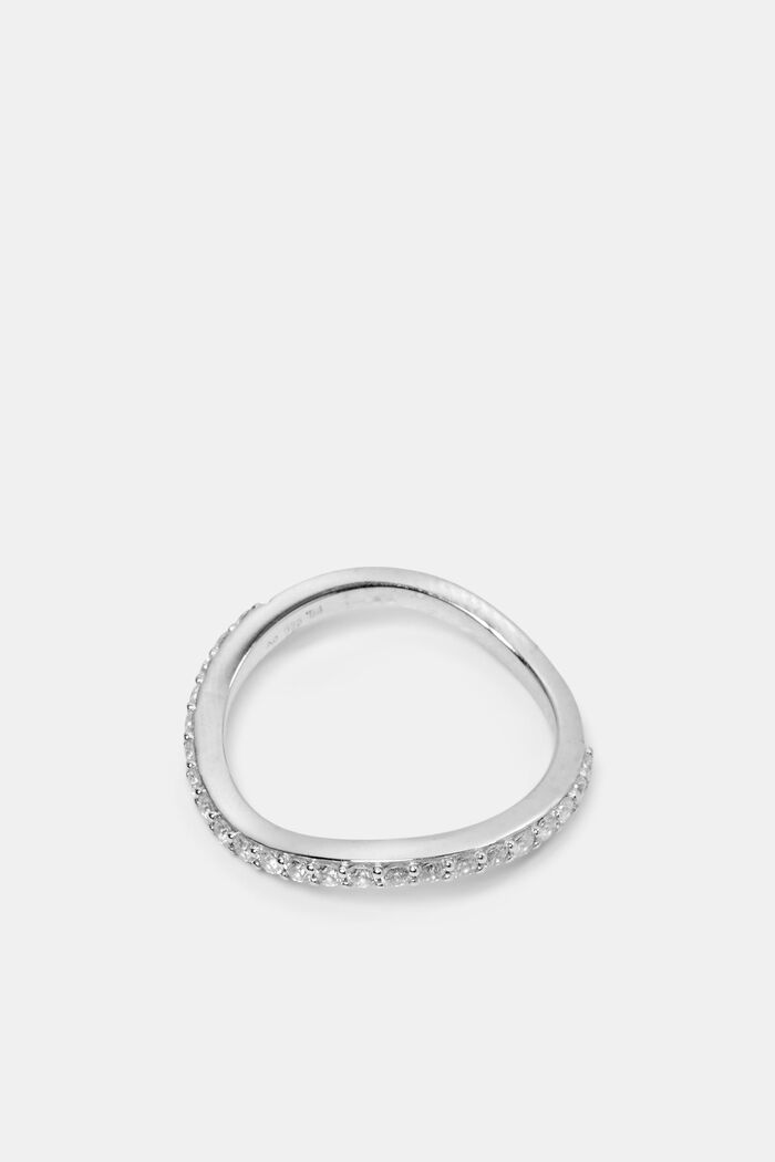 Wavy Sterling Silver Ring, SILVER, detail image number 0
