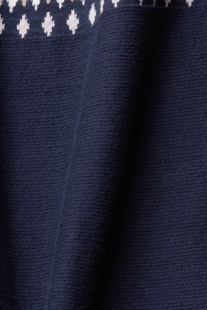 Jacquard jumper, NAVY, detail image number 1