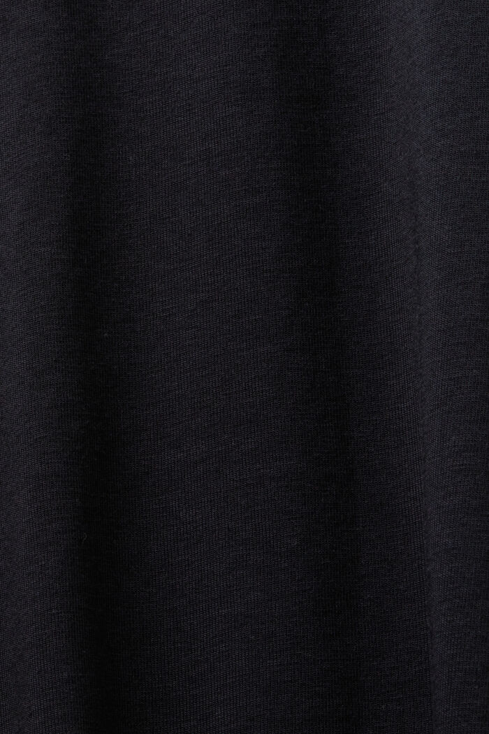 Scoop Neck Long-Sleeve T-Shirt, BLACK, detail image number 5