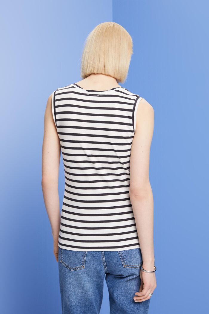 Striped tank top, ANTHRACITE, detail image number 3