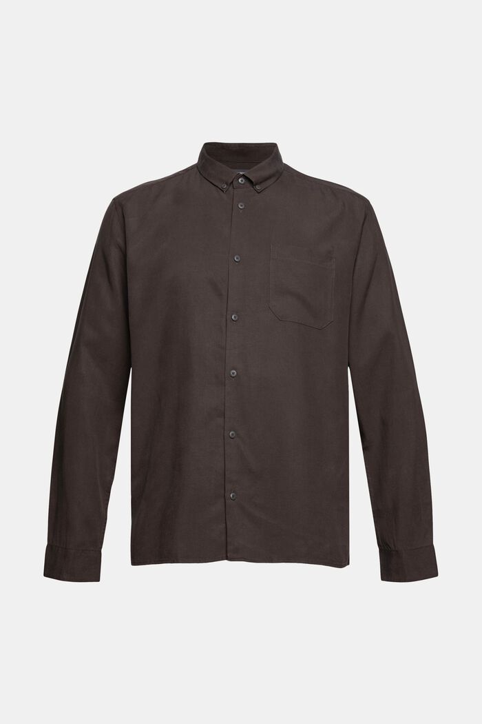 With linen: button-down shirt