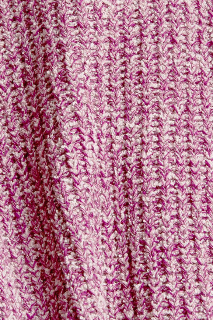 Melange knitted jumper, organic cotton blend, ROSE, detail image number 4