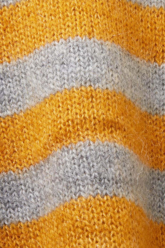 Wool-Mohair Blend Cardigan, MEDIUM GREY, detail image number 4
