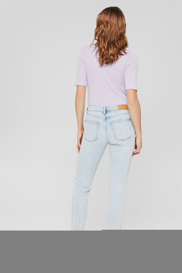 Vintage-look stretch jeans, BLUE LIGHT WASHED, detail image number 3