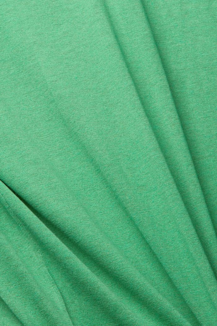Containing TENCEL™: long sleeve polo shirt, GREEN, detail image number 4