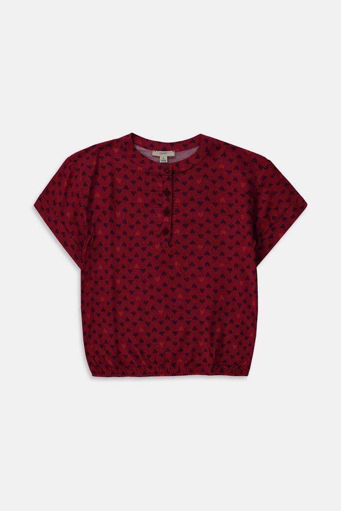 Blouses woven, DARK RED, overview