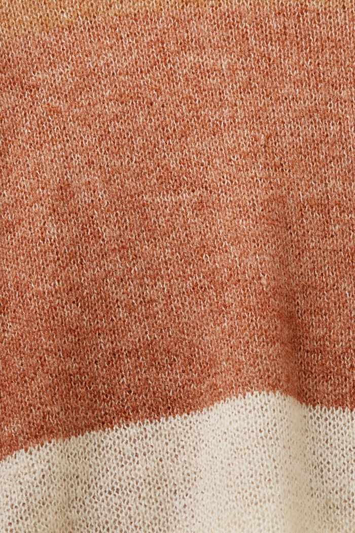 Colour block jumper, wool blend, CARAMEL, detail image number 5
