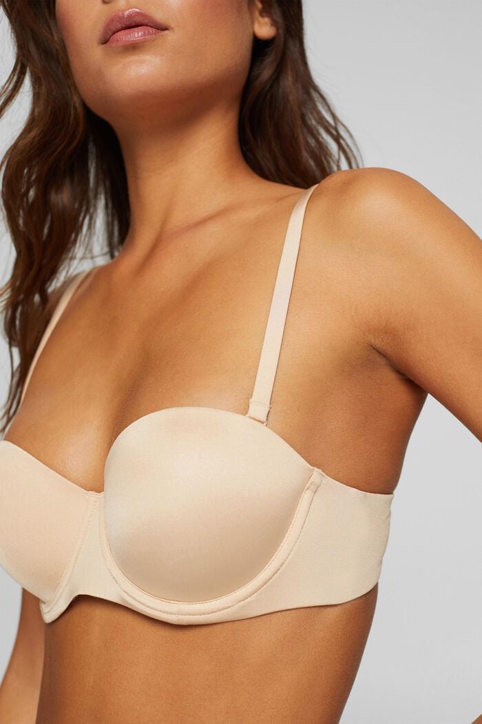 Padded Balconette Bra, DUSTY NUDE, detail image number 1