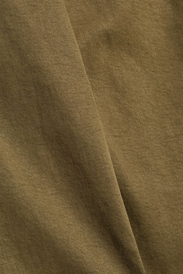 Ankle-length trousers with hem zips, DARK KHAKI, detail image number 4