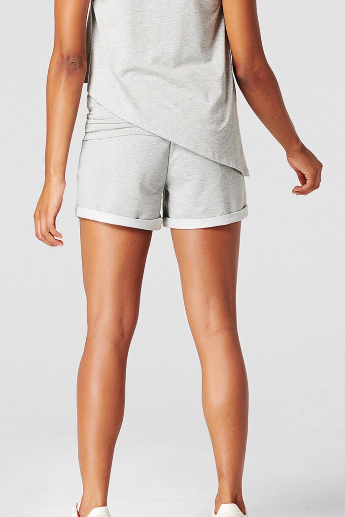 Sweatshirt shorts with under-bump waistband, MEDIUM GREY MELANGE, detail image number 2