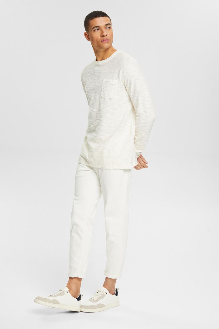 jumper with a breast pocket, OFF WHITE, detail image number 2