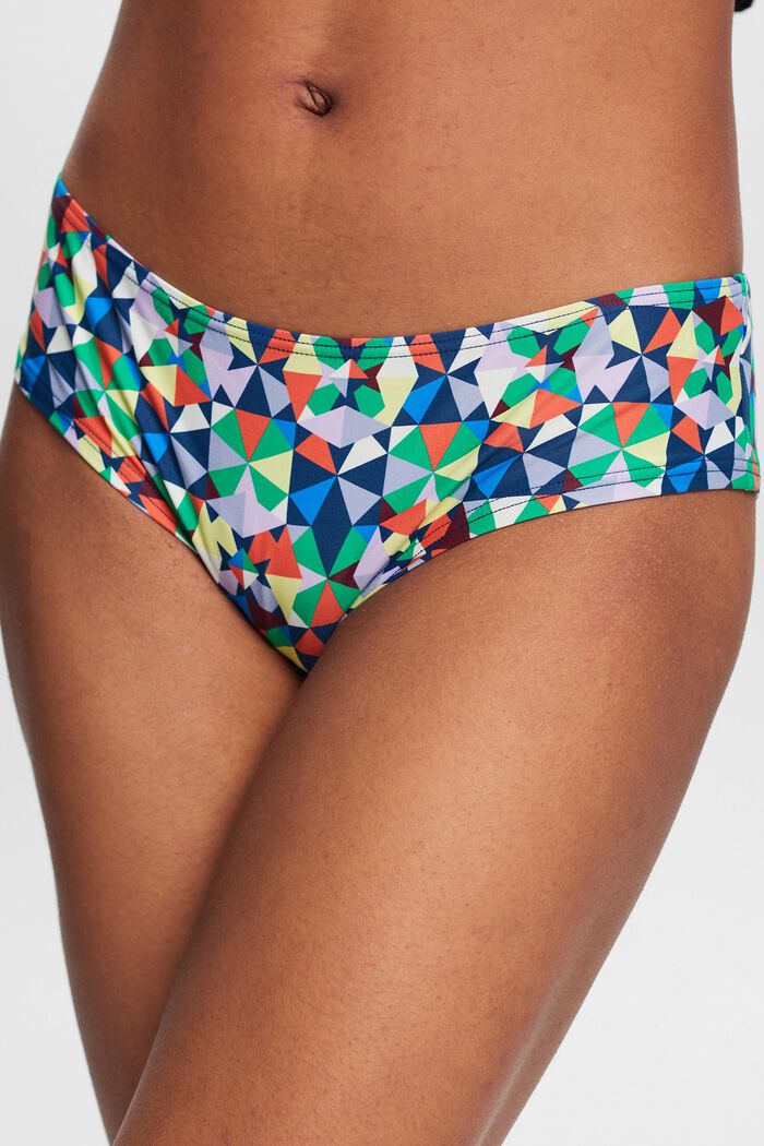 Recycled: multi-coloured bikini bottoms, GREEN, detail image number 1