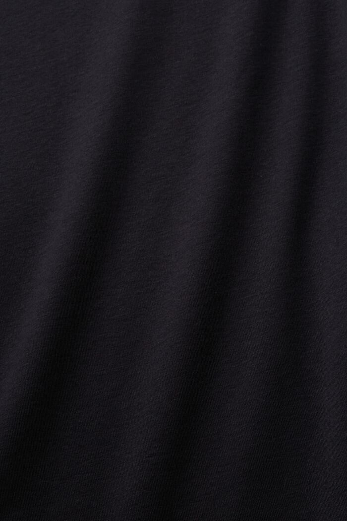 Crewneck t-shirt, 100% cotton, BLACK, detail image number 5