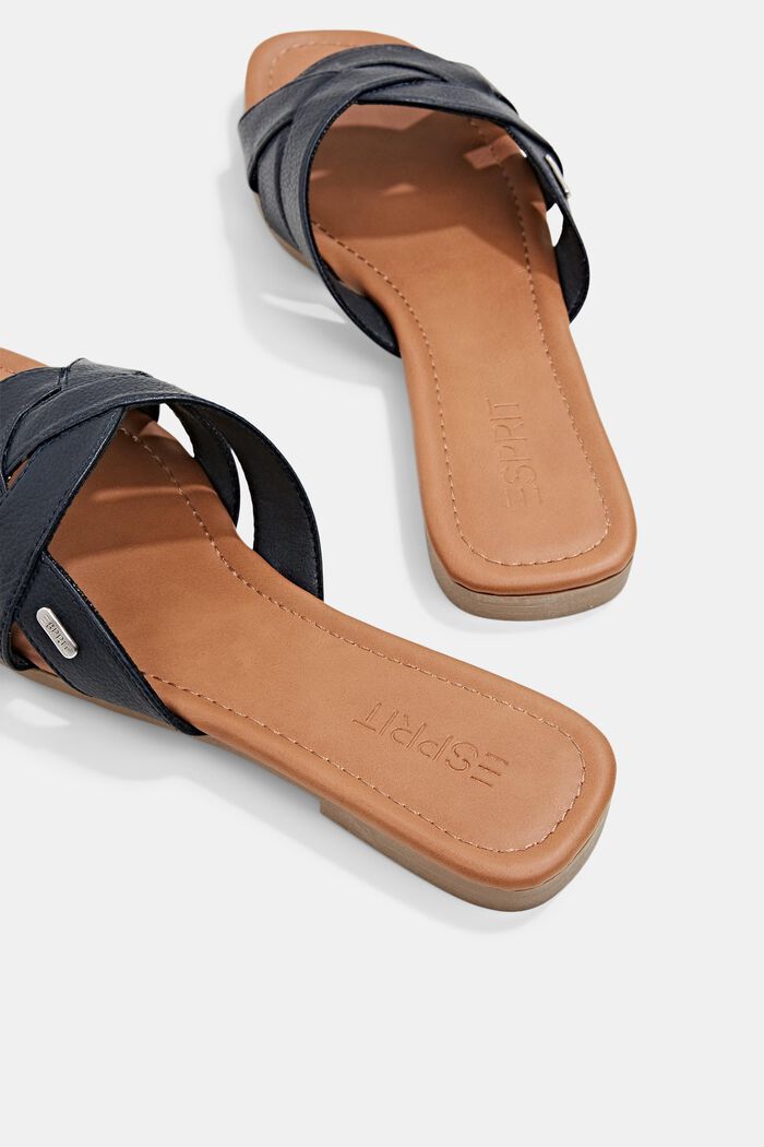Sliders with braided straps, NAVY, detail image number 4