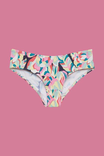 Hipster-style bikini bottoms with floral print