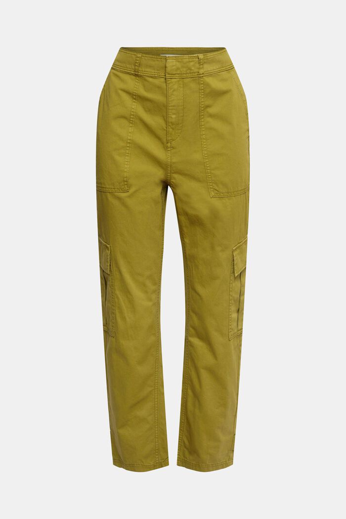 Cargo trousers with a high waistband