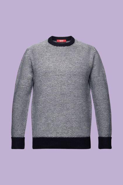 Structured Wool Crewneck Sweater