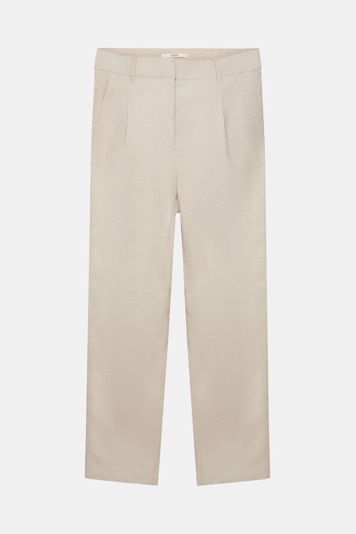 High-rise balloon fit trousers, LIGHT TAUPE, detail image number 6