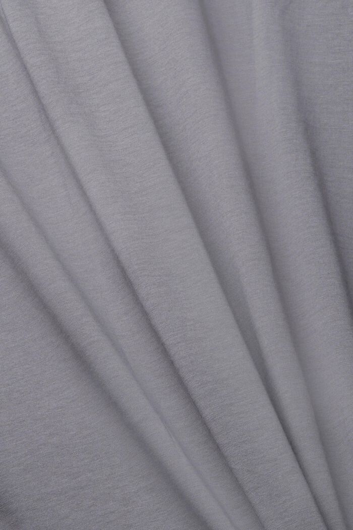 V-neck t-shirt of sustainable cotton, DARK GREY, detail image number 1