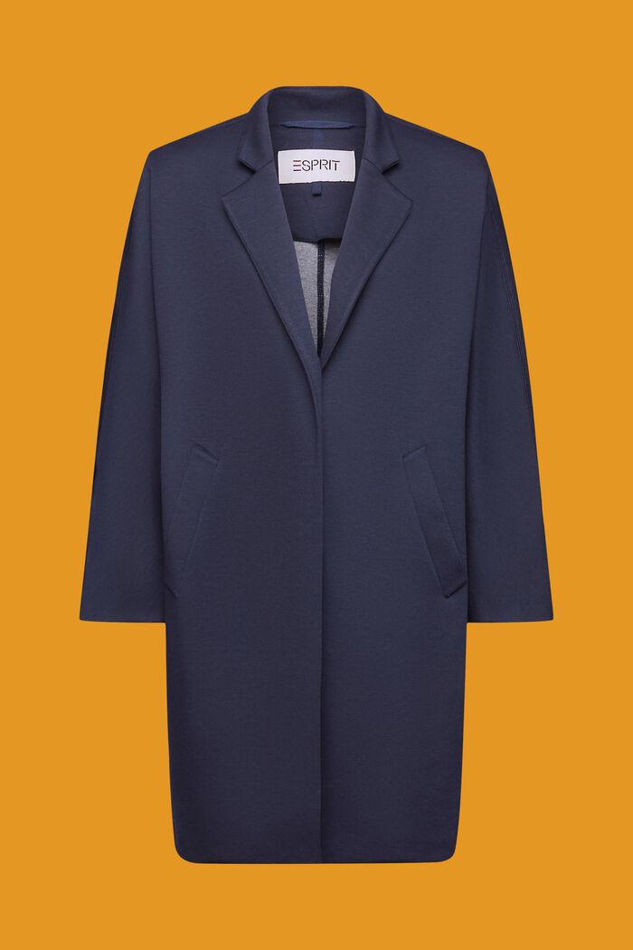 Double-faced jersey coat, NAVY, detail image number 7
