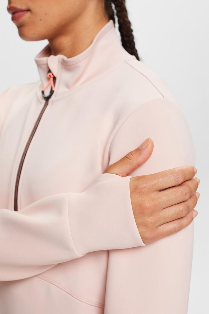 Half-Zip Active Sweatshirt, PASTEL PINK, detail image number 1