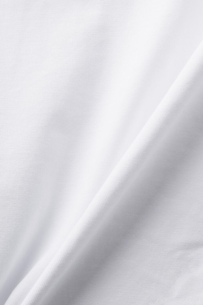 Floral Print Logo T-Shirt, WHITE, detail image number 5