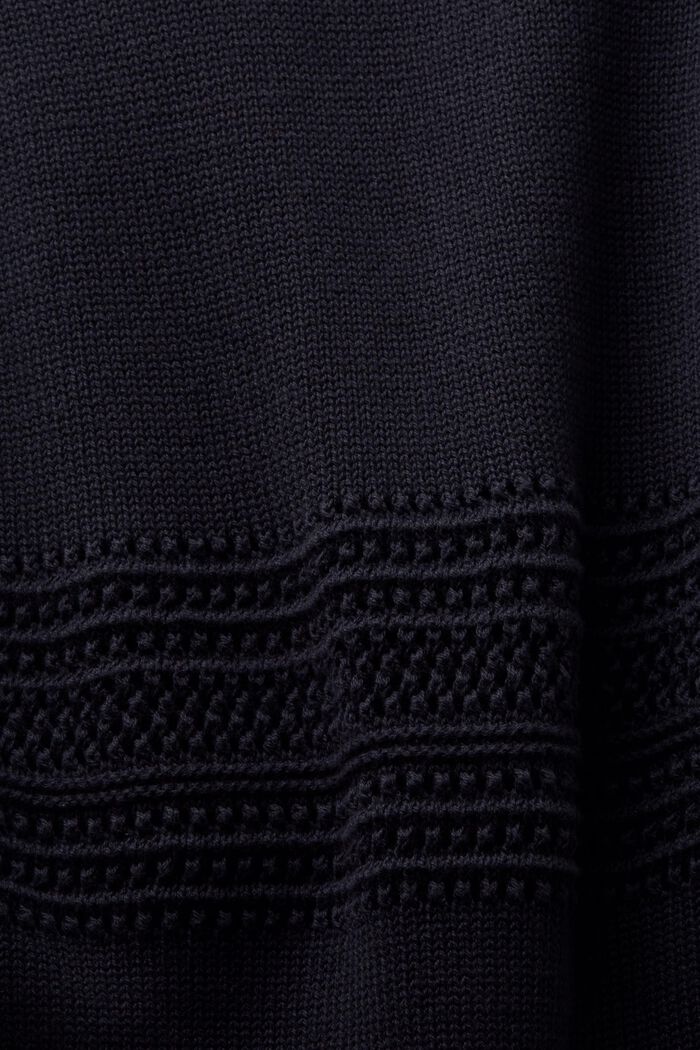 Mesh Sleeveless Sweater, BLACK, detail image number 5