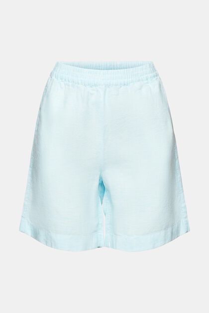 Cotton-Linen Pull-On Pants